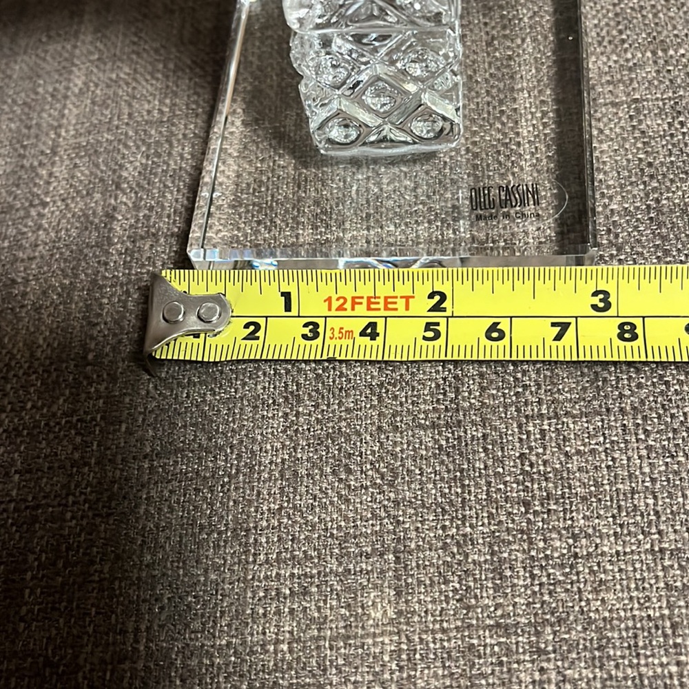 Oleg Cassini Crystal Cut Glass Cross "Bless This House" - Picture 4 of 7
